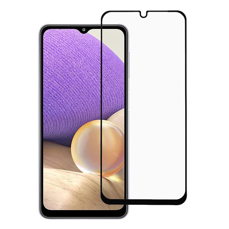 Rurihai Solid Defense 2.5D Protector De Pantalla De Vidrio Templado Ultra Claro [pegamento Completo] Para Samsung Galaxy A32 4G (versión De La UE)