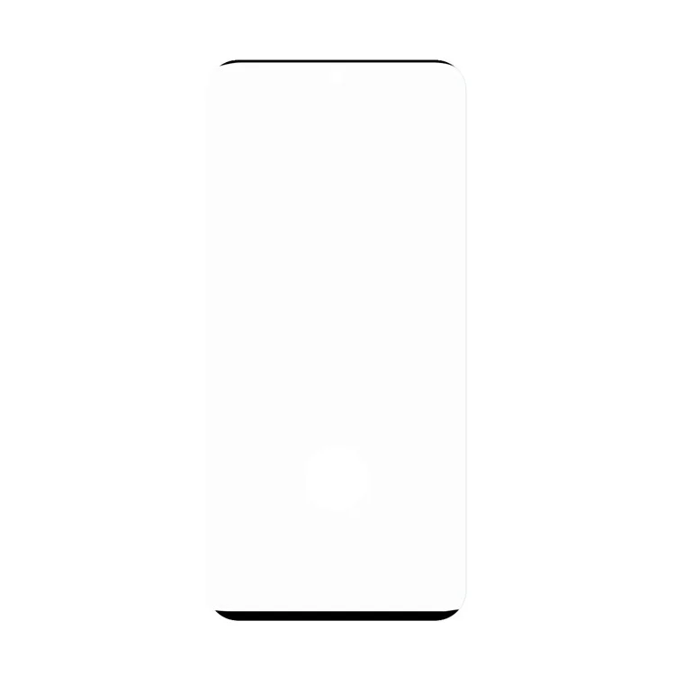 Rurihai 3D Gebogene Seitenkleber Temperierte Glas Vollbildschutzfilm [fingerabdruckerkennung] Für Samsung Galaxy S21 Ultra 5g