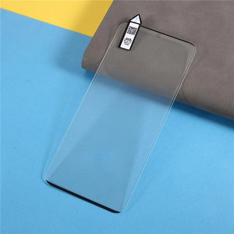 RURIHAI 3D Curved Side Glue Tempered Glass Full Screen Protector Film [Reconocimiento de huella dactilar] para Samsung Galaxy S21 Ultra 5G