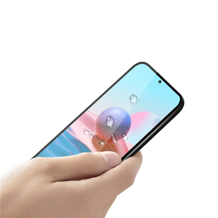 PINWUYO Película de vidro temperado anti-explosão e anti-impressões digitais para Xiaomi Poco M5s 4G / Redmi Note 10 4G / Note 10S 4G 