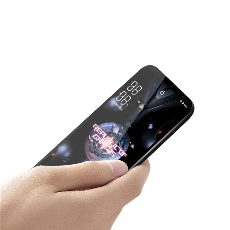 PINWUYO Anti-explosion Anti-fingerprint Tempered Glass Full Screen Full Glue Film for Asus ROG Phone 5