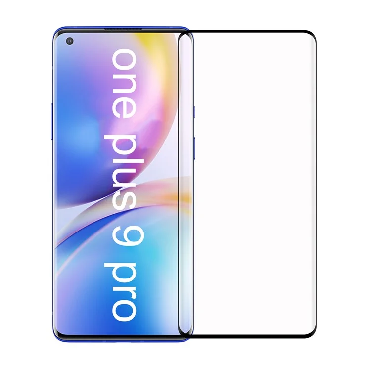 Anti-fingerprint Ultra Clear 3D Tremed Glass Full-scrector Protector Protector Для OnePlus 9 Pro/10 Pro