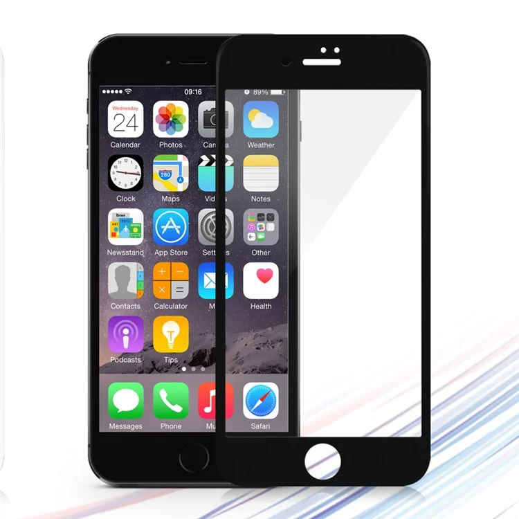 DEVIA 0.26mm Tempered Glass Screen Full Cover Film for iPhone 8 Plus/7 Plus - Black