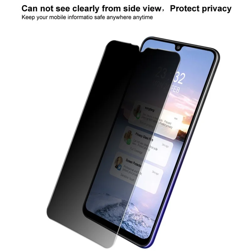 IMAK Anti-Peep 9H Hardness Tempered Glass Protector for Samsung Galaxy A32 4G