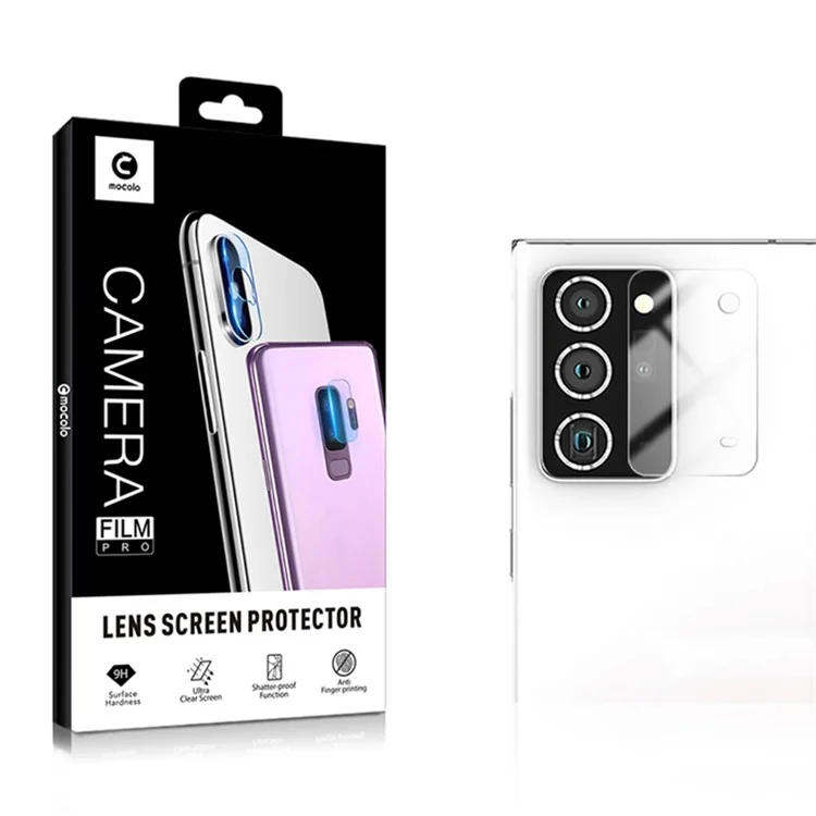MOCOLO Anti-Explosion Ultra Clear Tempered Glass Automatic Nano-Adsorption Camera Lens Protector for Samsung Galaxy Note20 4G / 5G