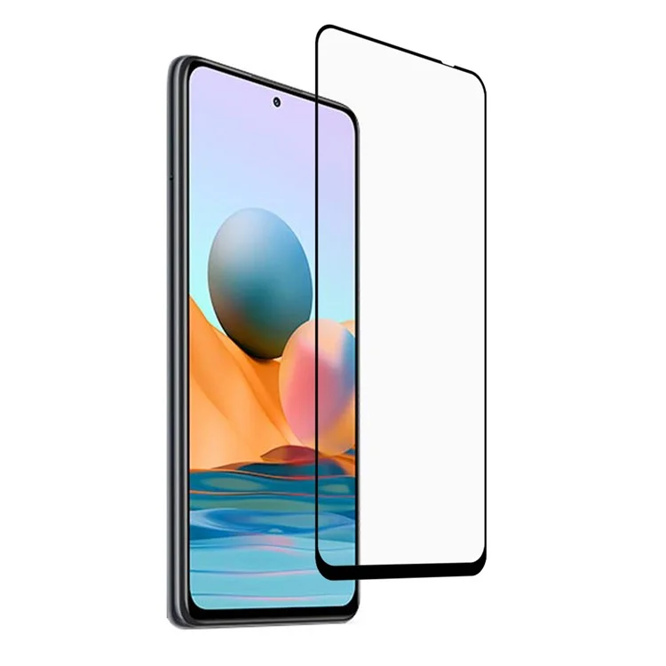 Rurihai Pour Xiaomi Redmi Remarque 10 Pro Max Tempéra Glass Plein Écran Plein Écran [2.5d] [Solide Defense]