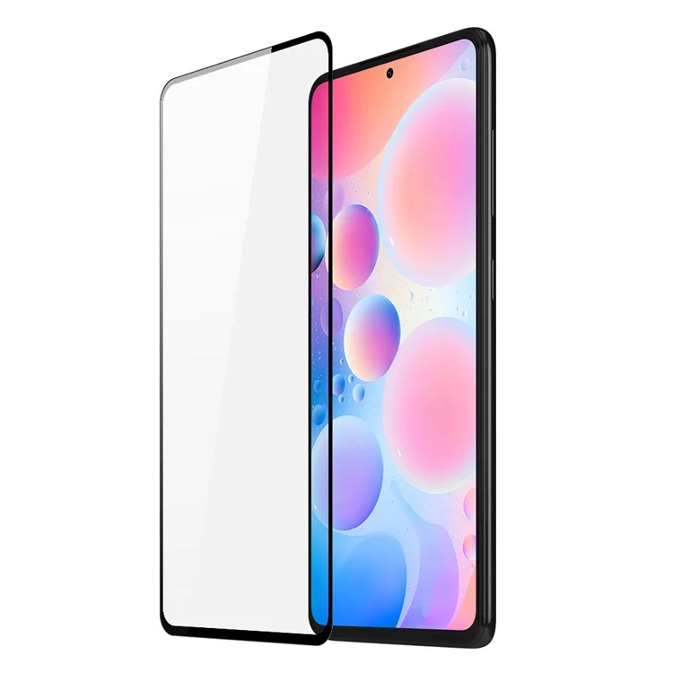 DUX DUCIS для Xiaomi Redmi Note 10 Pro/K40/K40 Pro/K40 Pro+/Mi 11i/Poco F3 Высокая прозрачность Закаленное стекло Полный клей Ультра-прозрачная пленка для экрана (9D) [MOQ: 10 шт.]
