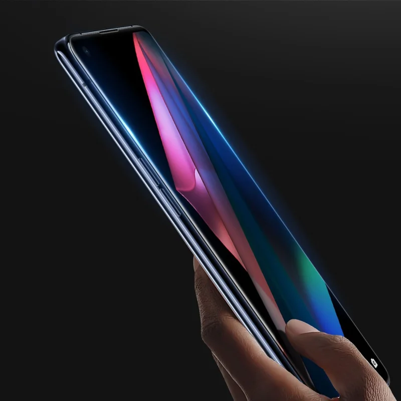 DUX DUCIS for Oppo Find X3 / x3 Pro Full Screen Protector 3D Curved Screen Medium Alumina Glass Hot Bending Full Glue Film