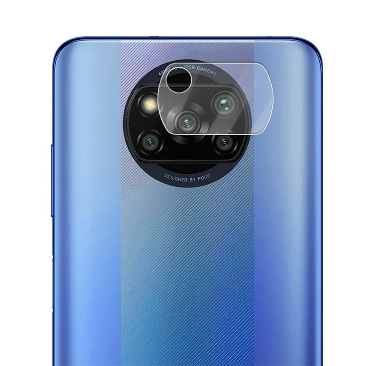 MOCOLO Anti-Explosion Ultra Clear Tempered Glass Automatic Nano-Adsorption Camera Lens Protector for Xiaomi Poco X3 Pro