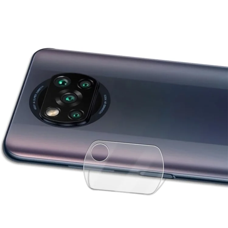 MOCOLO Anti-Explosion Ultra Clear Tempered Glass Automatic Nano-Adsorption Camera Lens Protector for Xiaomi Poco X3 Pro