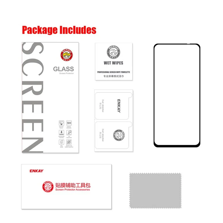 ENKAY HAT PRINCE 0.26mm 9H 2.5D Complete Covering Tempered Glass Screen Protector for Xiaomi Redmi Note 10 4G / Note 10S / Poco M5s 4G