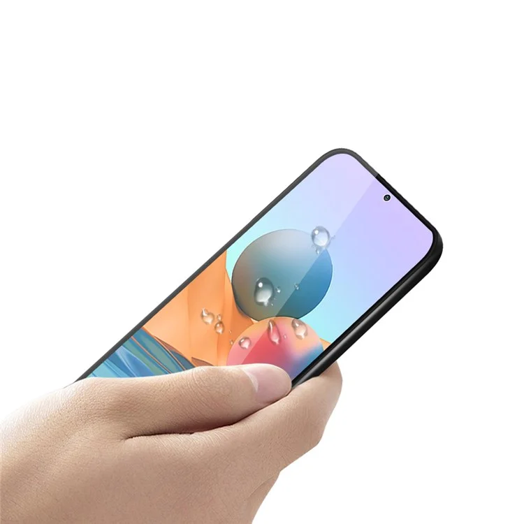 PINWUYO 3D Large Arc Full Size Anti-fingerprint Ultra Clear Full Glue Tempered Glass Screen Protector für Xiaomi Redmi Note 10 Pro 4G (Indien)/(Global)