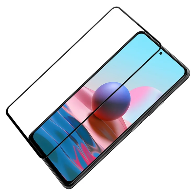 Nillkin Amazing Cp+pro Per Xiaomi Redmi Note 10 Pro (Global)/(India) / Nota 10 Pro Max Explosion AGC Temped Glass Film, Copertina Completa Resistenza a Bolle HD Protettore Schermo HD