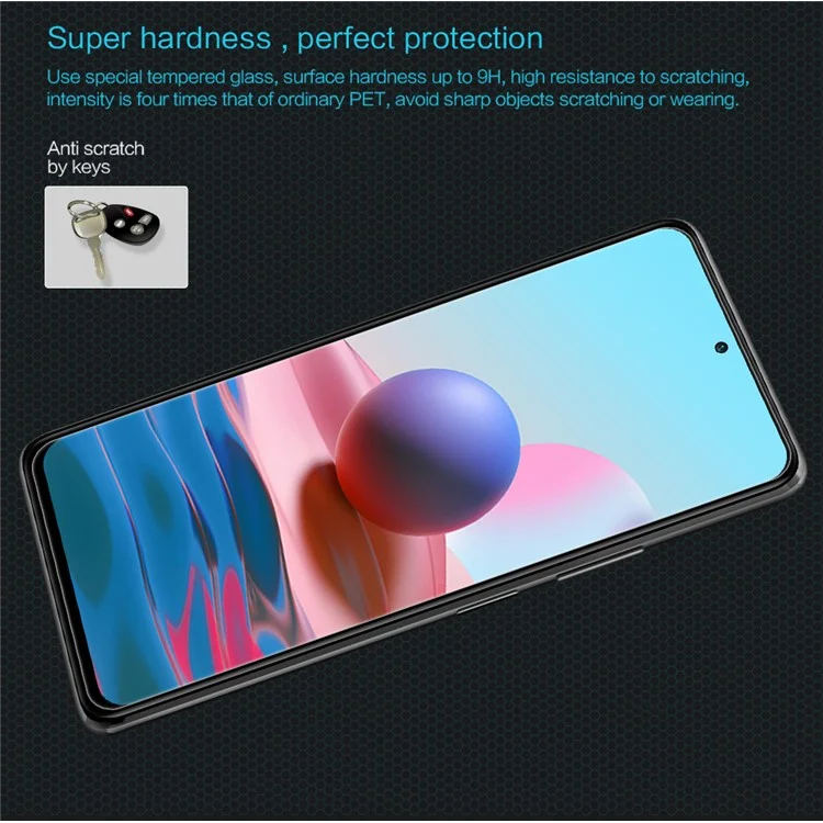 Nillkin Amazing H Ultra Clear Clear Tempered Glass Anti-explosion Filmschutz Für Xiaomi Redmi Anmerkung 10 Pro 4G (indien)/(global)/anmerkung 10 Pro Max