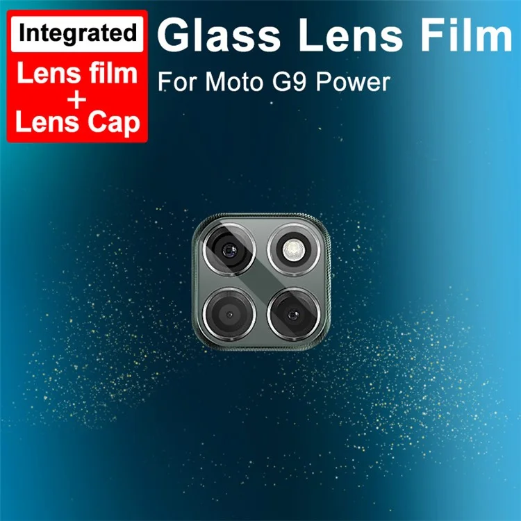 IMAK Anti-scratch High Definition Integrated Tempered Glass Lens Film per Motorola Moto G9 Power