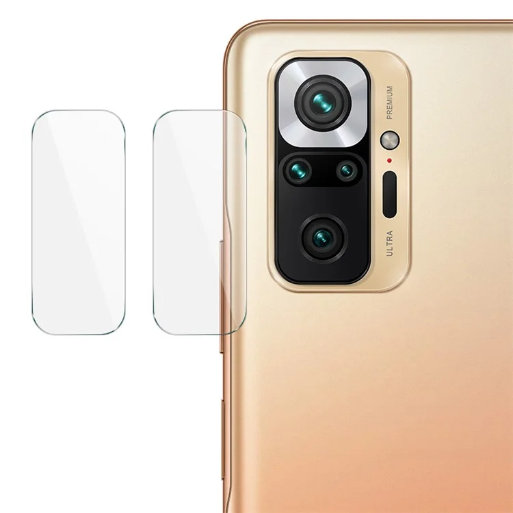 2Pcs/Pack IMAK Full Coverage Ultra Clear Camera Lens Protective Glass Film for Xiaomi Redmi Note 10 Pro 4G (India)/(Global)/Note 10 Pro Max