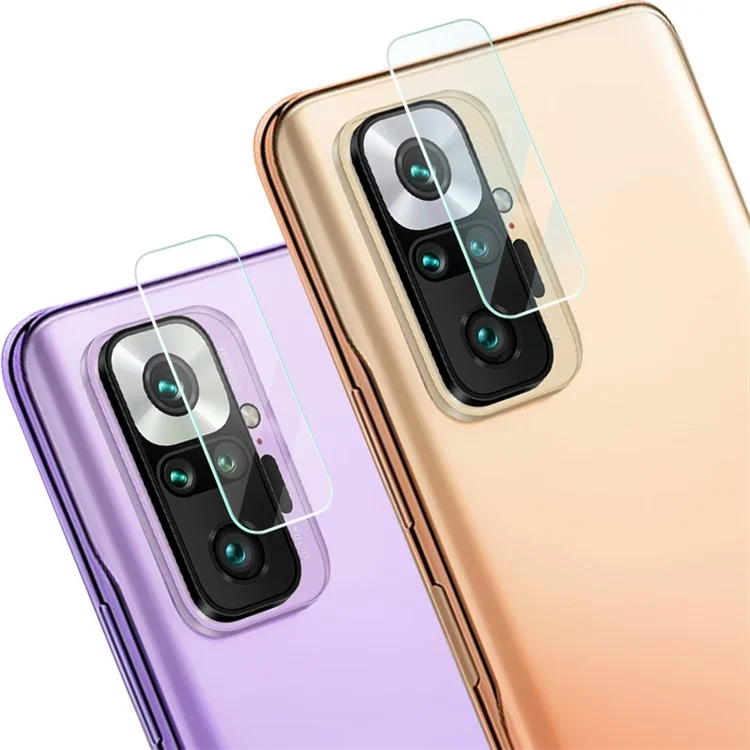 2pcs/paquete Imak Cobertura Completa Cámara Ultra Clara Lente Película de Vidrio Protector Para Xiaomi Redmi Note 10 Pro 4G (india)/(global)/nota 10 Pro Max