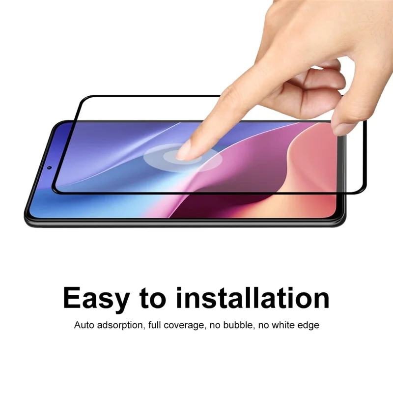 ENKAY HAT PRINCE til Xiaomi Poco F3 0,26 mm 9H Fuldklæbende Fuldscreen Hærdet Glasbeskytterfilm