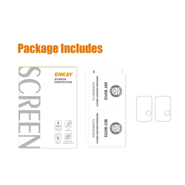2 штуки ENKAY HAT PRINCE Wear-resistant Ultra Clear Camera Lens Film для Samsung Galaxy A52 4G/5G / A52s 5G / A72 5G/4G 0,2 мм 9H 2,15D Arc Edge Защитное стекло для объектива