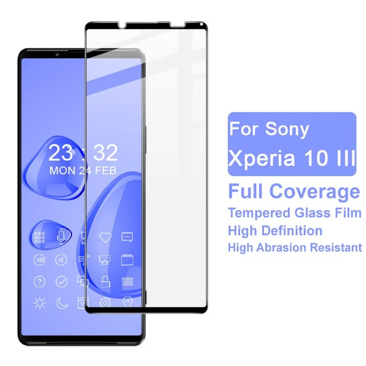 IMAK Pro+ Anti-explosion Full Cover Tempered Glass Screen Protector for Sony Xperia 10 III 5G / Xperia 10 III Lite