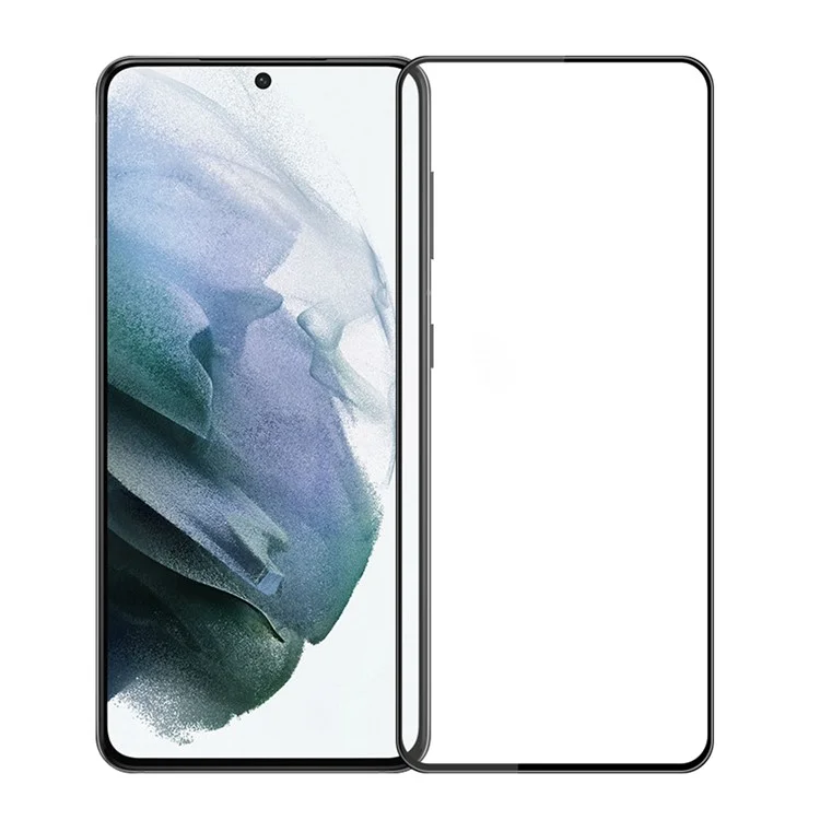 PINWUYO 3D Large Arc Anti-Fingerprint Full Size Ultra Clear Full Glue Tempered Glass Bildschirmschutz für Samsung Galaxy S21 FE