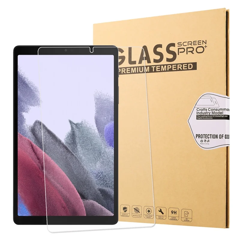 2.5D Arc Edge Ultra-thin Clear Tempered Glass Full Size Screen Film for Samsung Galaxy Tab A7 Lite