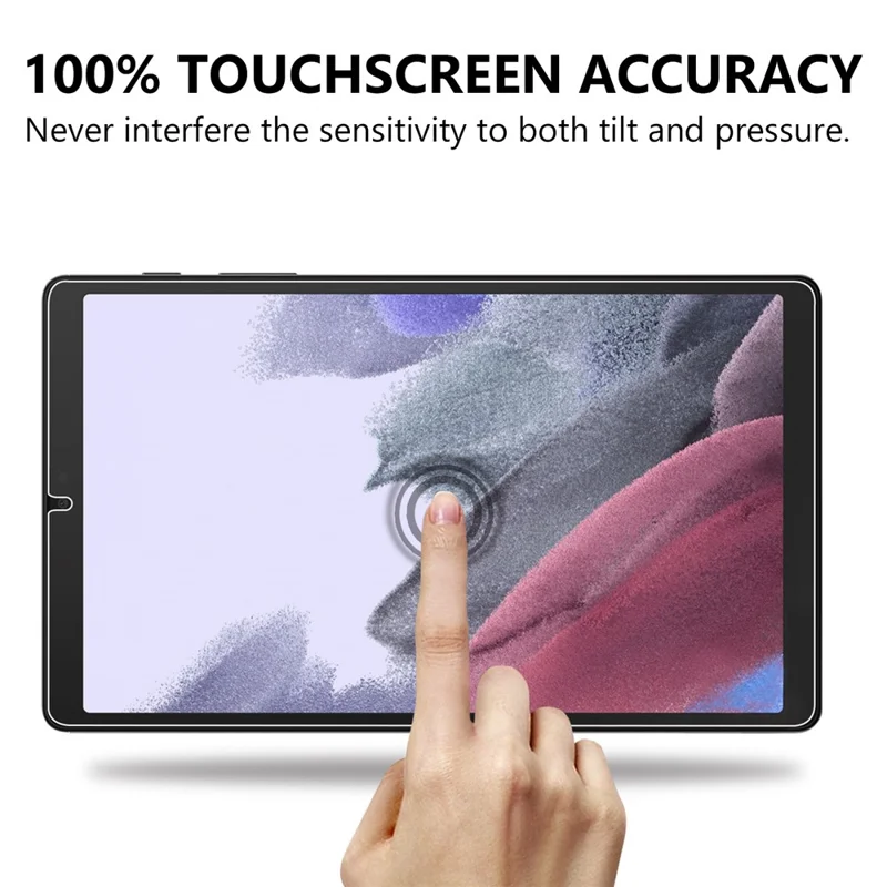 2.5D Arc Edge Ultra-thin Clear Tempered Glass Full Size Screen Film for Samsung Galaxy Tab A7 Lite