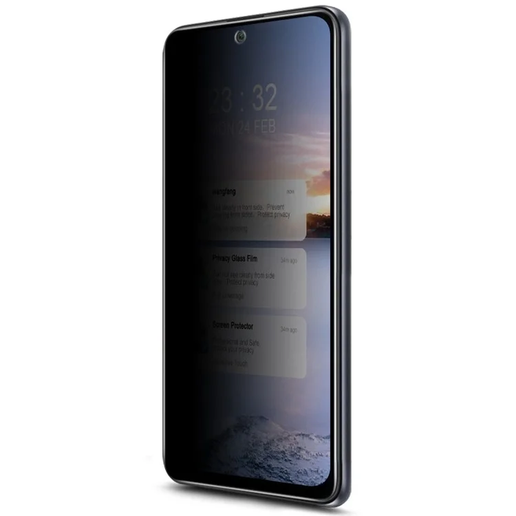 IMAK 9H Durype Termée Verre Anti-pepp Haute Abrassion Résidenttant Pour Xiaomi Redmi Note 10 4g / Note 10S