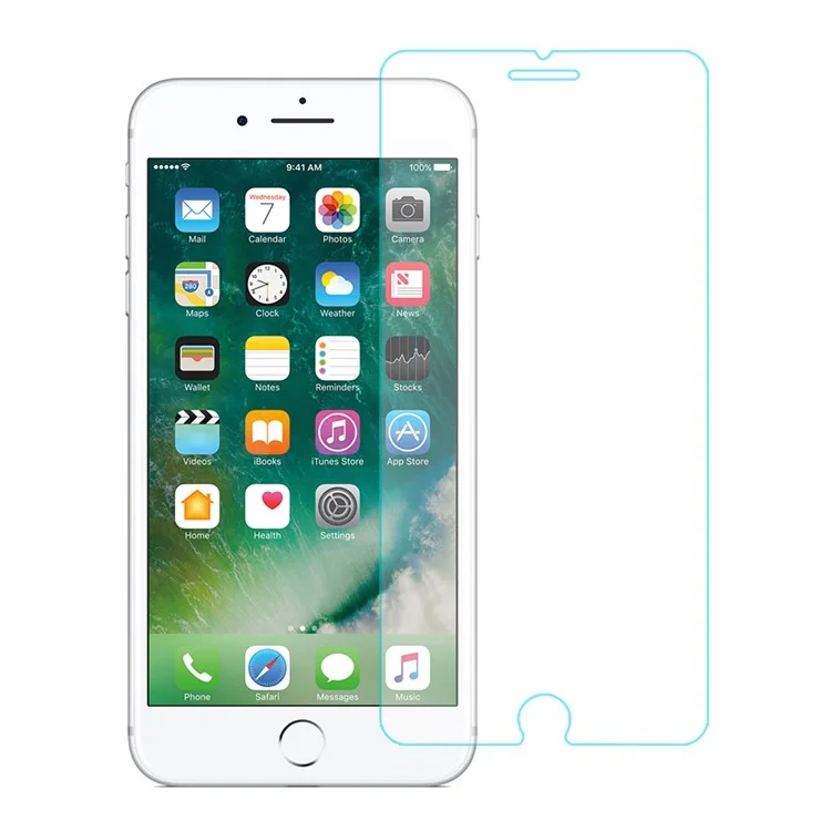 For iPhone 8/7 0.2mm Tempered Glass Screen Protector 2.5D Arc Edge