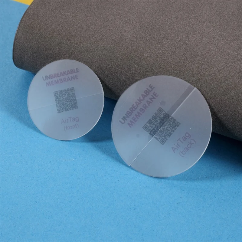 2 قطعة / عبوة فيلم هيدروجيل غير لامع من مادة البولي يوريثان الحراري لتغطية أمامية وخلفية لينة لهاتف AirTag