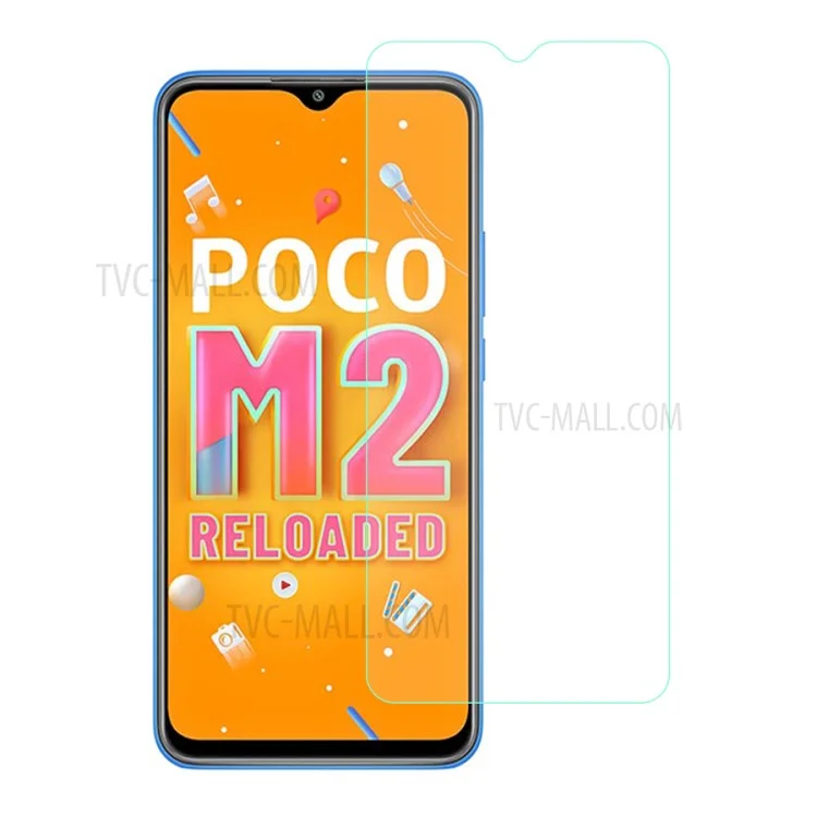 0.3mm Arc Edge Tempered Glass Screen Film Protector for Xiaomi Poco M2