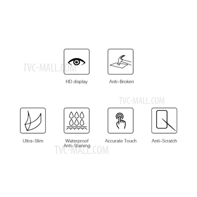 0.3mm Arc Edge Tempered Glass Screen Film Protector for Xiaomi Poco M2
