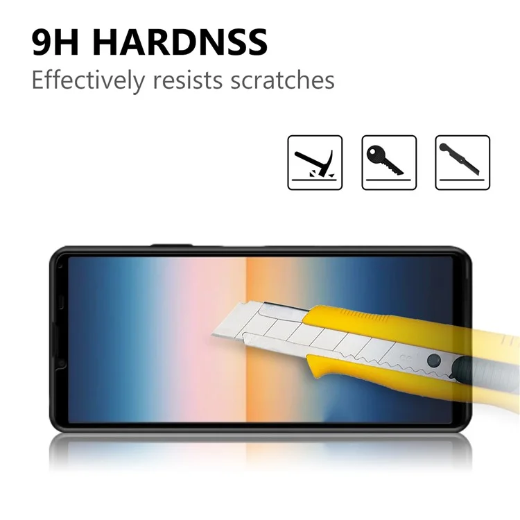 Tempered Glass Screen Protector Film Black Edges for Sony Xperia 10 III 5G [Complete Covering] [Full Glue]