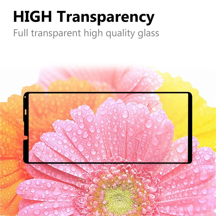 Tempered Glass Screen Protector Film Black Edges for Sony Xperia 10 III 5G [Complete Covering] [Full Glue]