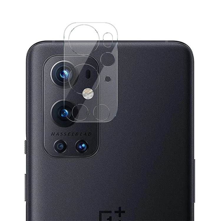 IMAK High Definition Anti-Scratch Tempered Glass Camera Lens Film + Lens Cap for OnePlus 9 Pro 5G