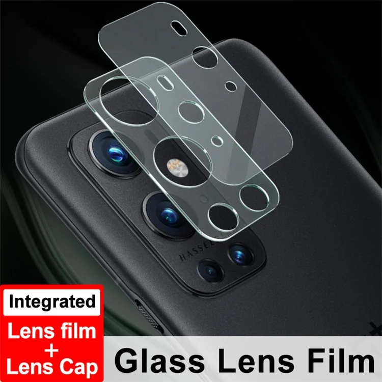 IMAK High Definition Anti-Scratch Tempered Glass Camera Lens Film + Lens Cap for OnePlus 9 Pro 5G