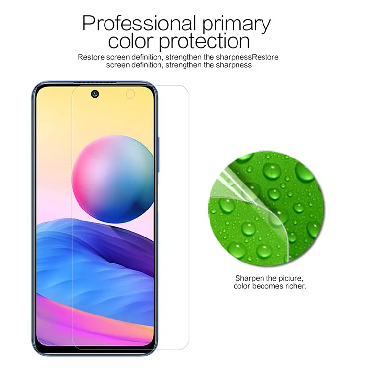 NILLKIN Anti-fingerprint Ultra Clear LCD Screen Protector Film Guard for Xiaomi Redmi Note 10 5G/Poco M3 Pro 5G/4G