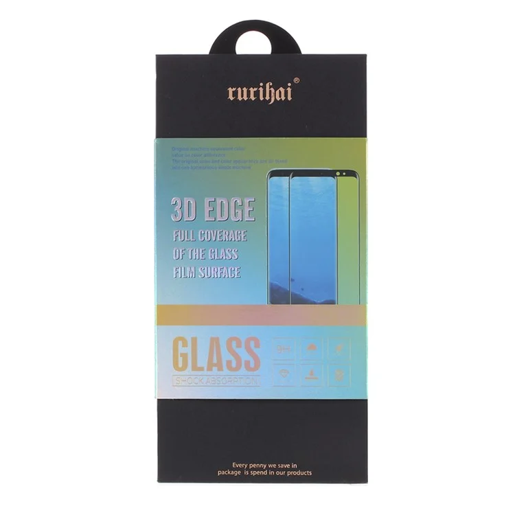 RURIHAI 3D Curved Full Screen Covering [Side Glue] Tempered Glass Screen Protector per Samsung Galaxy Z Fold2 5G