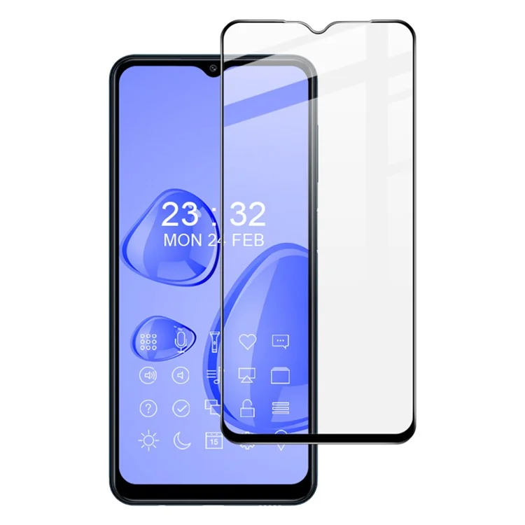 IMAK Pro+ Series Anti-explosion Full Screen Coverage Tempered Glass Screen Protector für Samsung Galaxy A12 / M12
