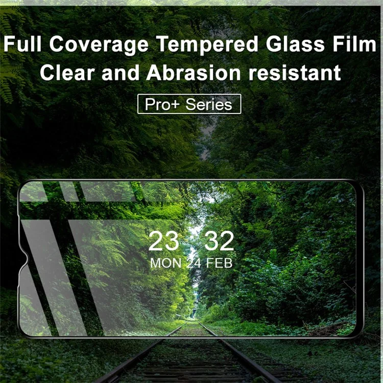 IMAK Pro+ Series Anti-explosion Full Screen Coverage Tempered Glass Screen Protector for Samsung Galaxy A12 / M12