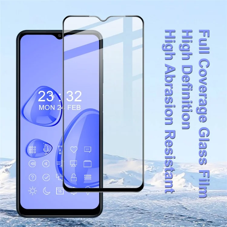 IMAK Pro+ Series Anti-explosion Full Screen Coverage Tempered Glass Screen Protector for Samsung Galaxy A12 / M12