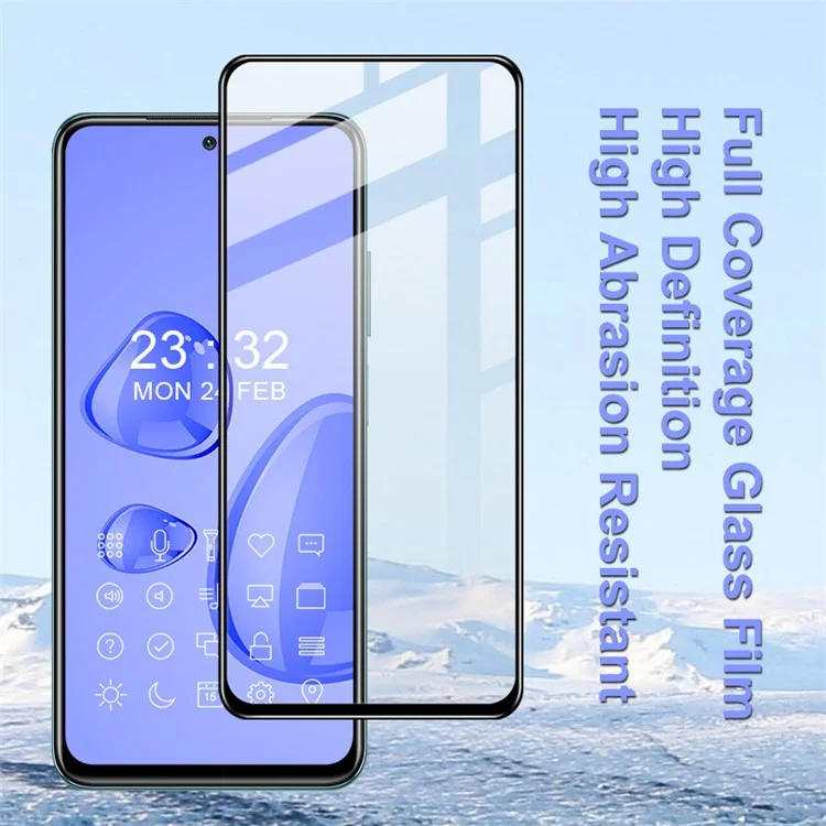 IMAK Pro+ Series Anti-Scratch Tempered Glass Complete Covering Screen Film for Xiaomi Poco M5s 4G / Redmi Note 10 4G / Redmi Note 10S 4G