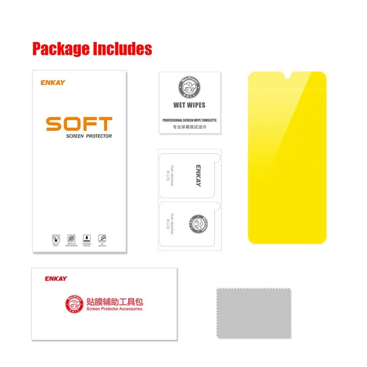 ENKAY HAT PRINCE Protecteur d'écran complet en colle souple pour Xiaomi Poco M5s 4G / Redmi Note 10S 4G / Note 10 4G