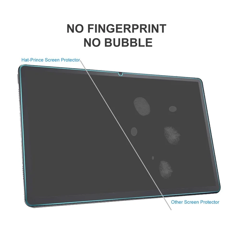 HAT PRINCE 2Pcs / Pack 0.33mm 9H 2.5D Full Coverage Full Glue Tempered Glass Screen Protector for Lenovo Tab P11 / P11 5G 11 inch TB-J606F / J606X Tablet LCD Film