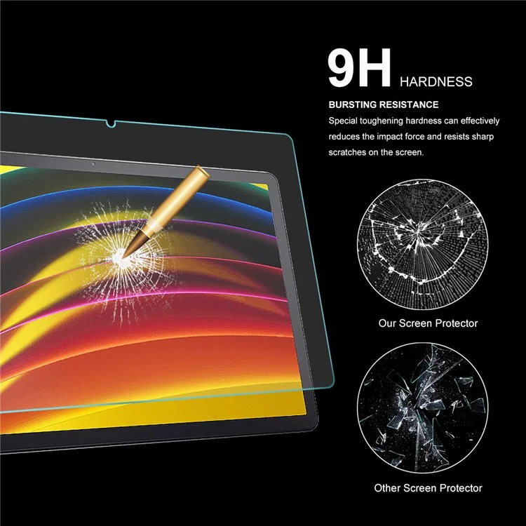 HAT PRINCE 2Pcs / Pack 0.33mm 9H 2.5D Full Coverage Full Glue Tempered Glass Screen Protector for Lenovo Tab P11 / P11 5G 11 inch TB-J606F / J606X Tablet LCD Film