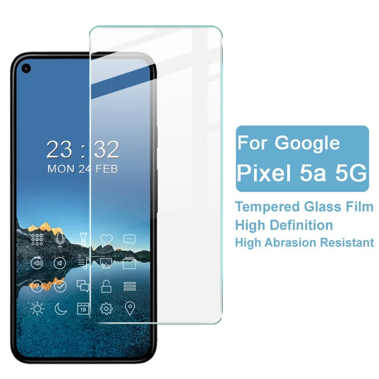 IMAK Série H Protecteur d'écran en verre trempé anti-chocs et haute définition pour Google Pixel 5a 5G 