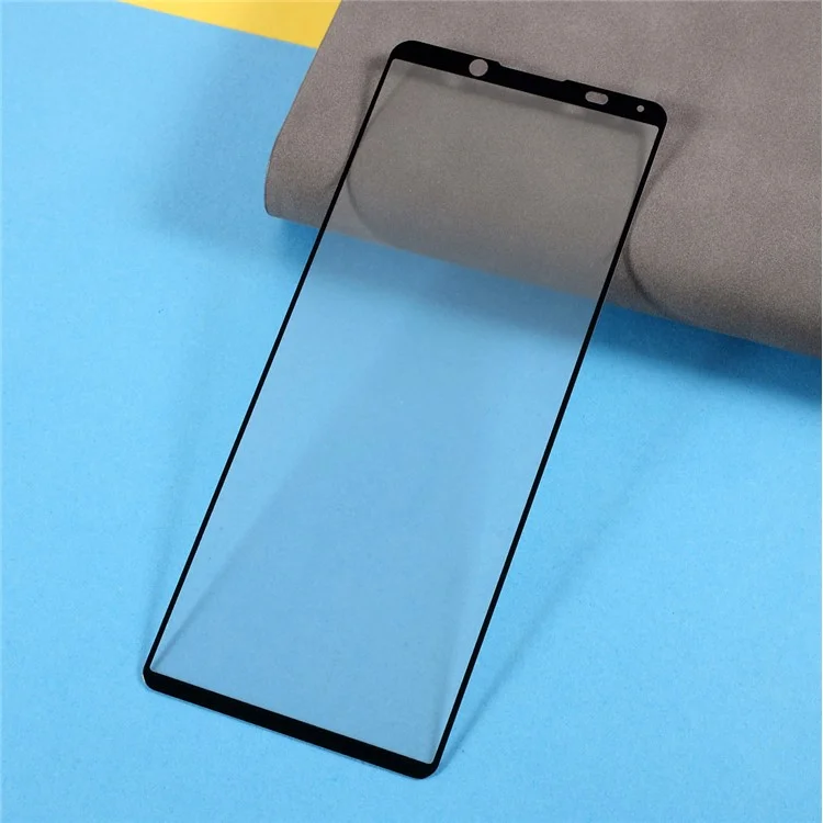 Silk Printing Full Coverage Tempered Glass Screen Protector Film (Full Glue) for Sony Xperia 5 III 5G