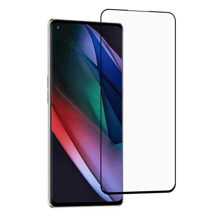 3D Curved Full Size Tempered Glass Screen Protector Anti-explosion (Side Glue) Film for Oppo Find X3 Neo