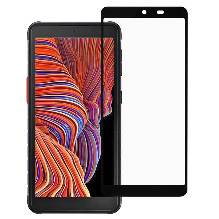 Silk Printing Tempered Glass Anti-Burst Full Screen Coverage Full Glue Protector for Samsung Galaxy Xcover 5