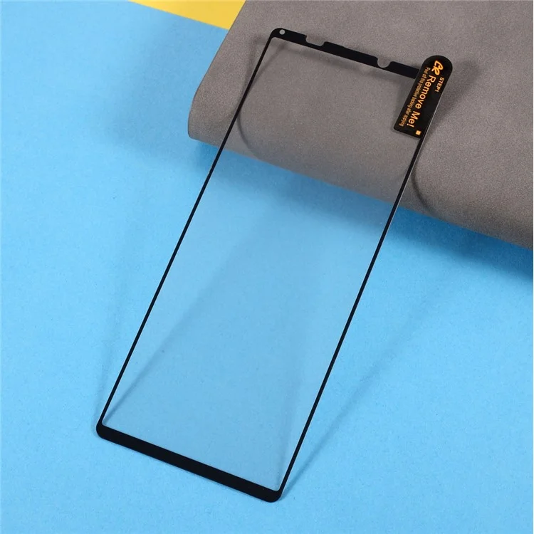 Silk Printing Tempered Glass Full Glue Anti-Burst Full Screen Coverage Protector for Sony Xperia 10 III 5G